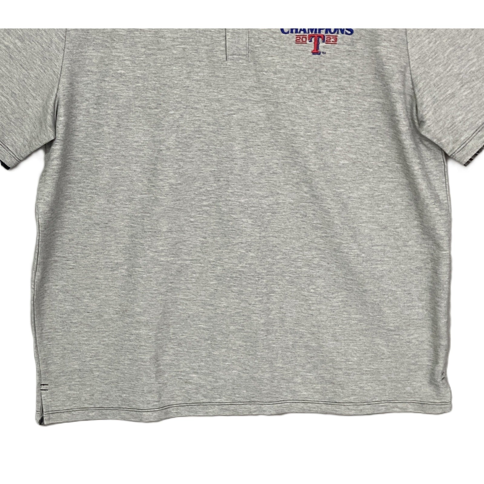 Tommy Bahama Men's XL Texas Rangers 2023 World Series Polo Pima Cotton Grey