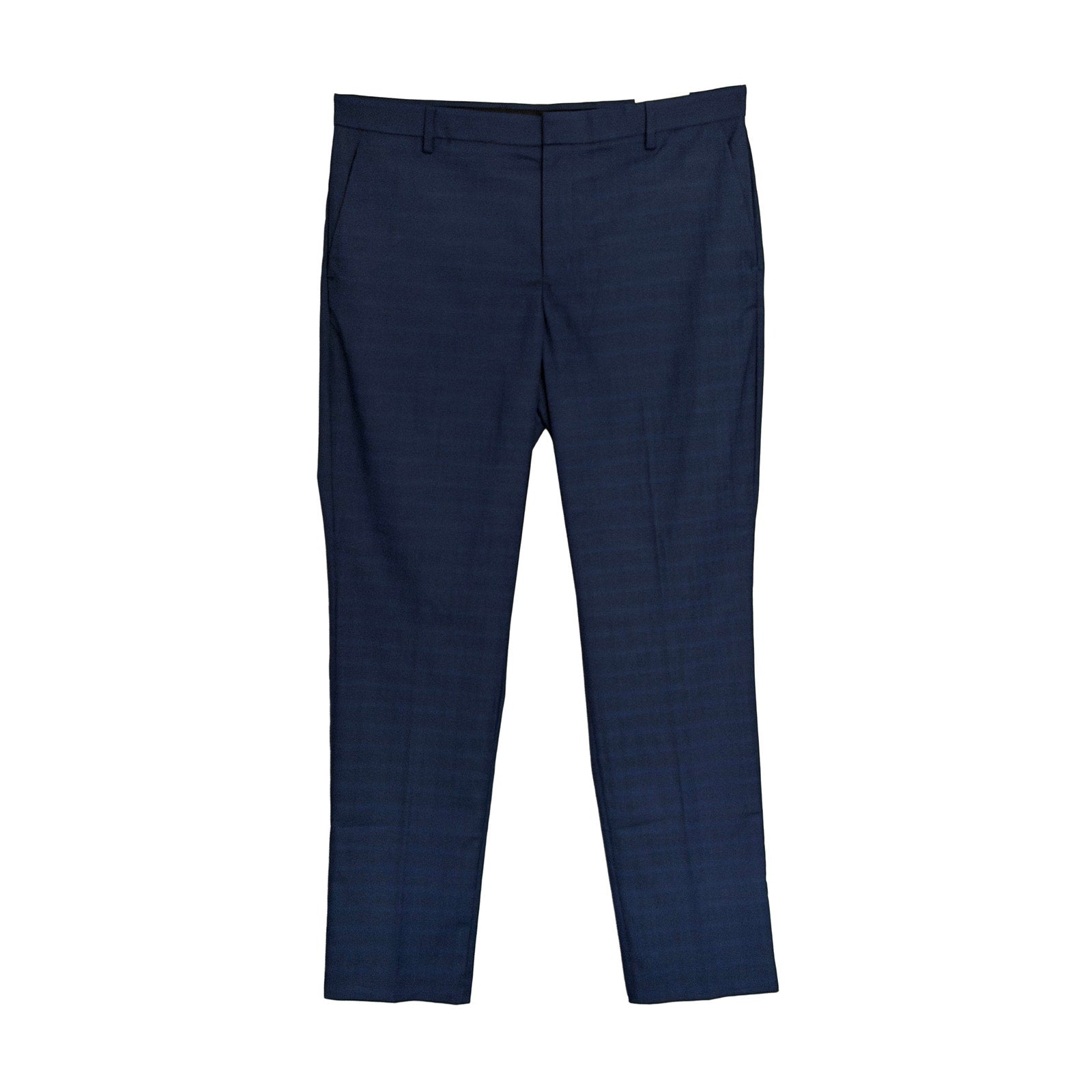 Perry Ellis Portfolio Pant Men's 36"x34" Modern Fit Flat Front Passion Blue