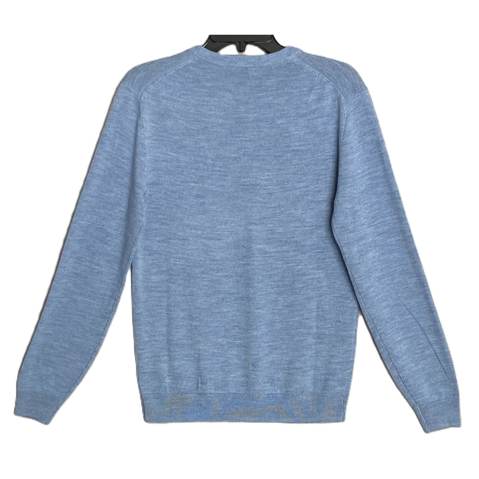 Hart Schaffner Marx Sweater Men's Small Crew Neck Merino Wool Blue Heather