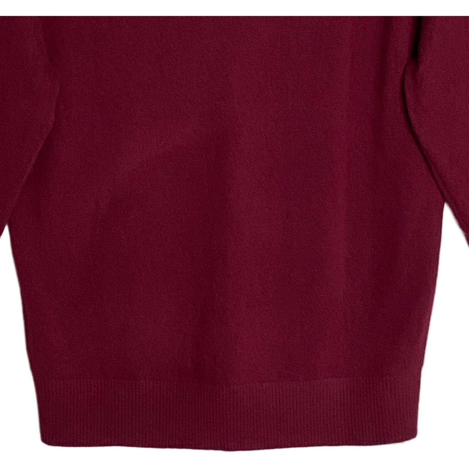 Daniel Cremieux V-Neck Sweater Men's Large Luxury Cashmere Burgundy