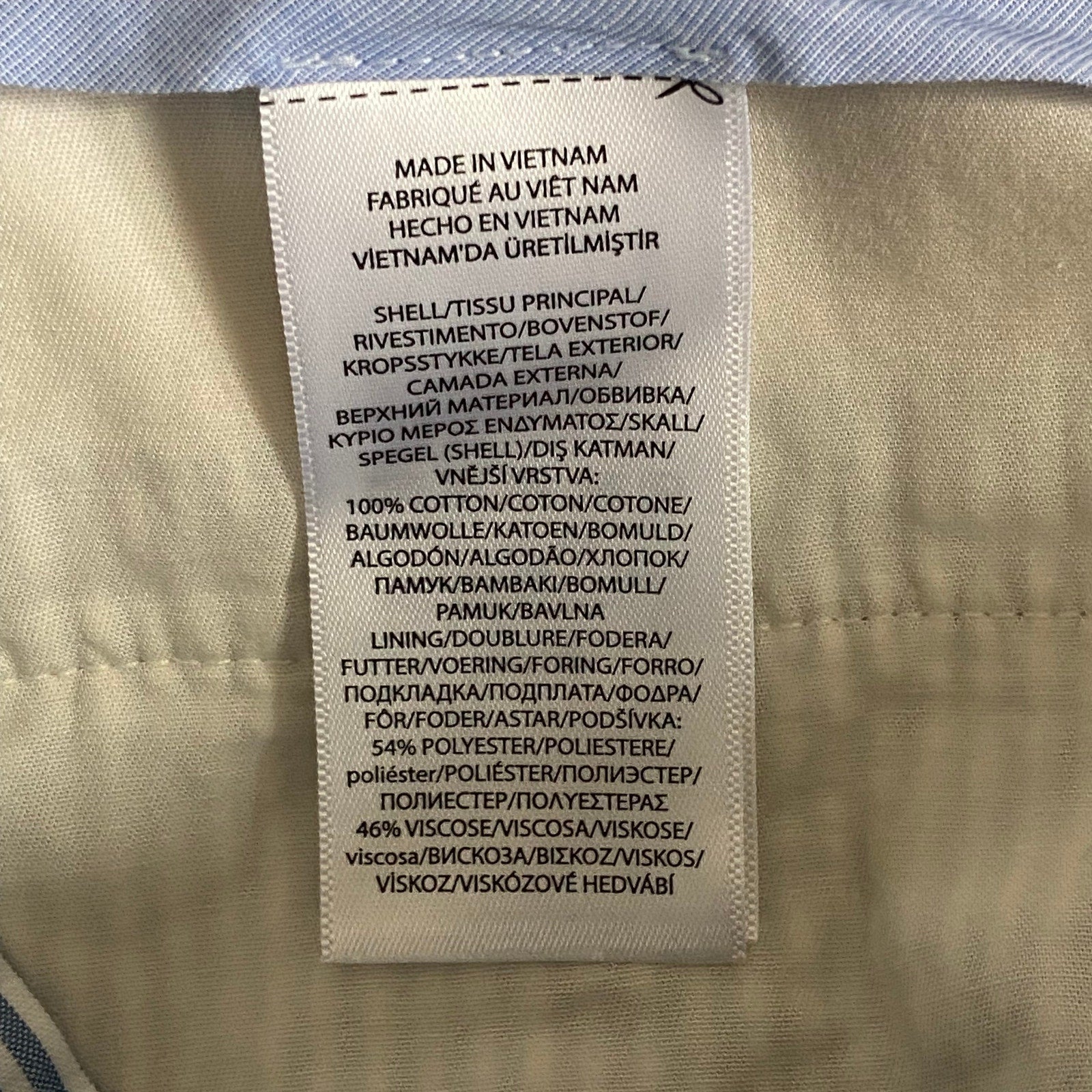 Polo Ralph Lauren Pants Men's 38x30 Seersucker Dress Pants Blue & White