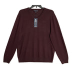 Hart Schaffner Marx Sweater Men's 3XB Big & Tall V-Neck Merino Wool Merlot NWT
