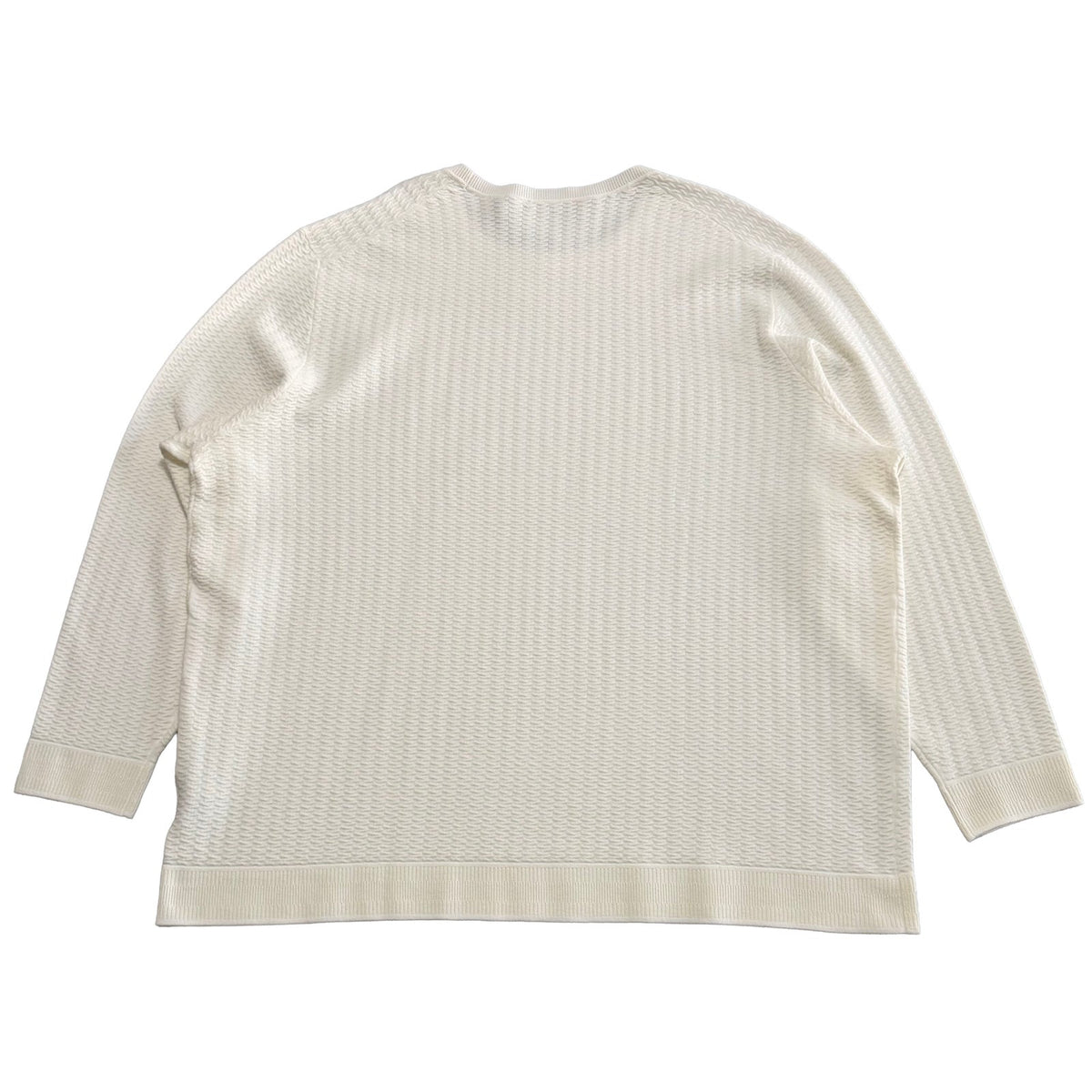 Murano Comfort Luxe Textured Sweater Men's 4XT Big & Tall Crew Neck Cream