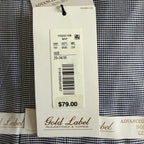 Roundtree & Yorke Shirt Big & Tall Men's 20 34/35 Dress Shirt Navy Blue