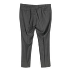 Ted Baker London Joey Pant Men's 42R Wool Dress Pant Solid Gray Raw Hem