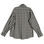 Michael Kors Flannel Shirt Men's XXL Classic Fit Black Grey Plaid Stretch