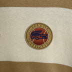 Lacoste Striped Rugby Polo Men's XXL Relaxed Fit Long Sleeve Beige