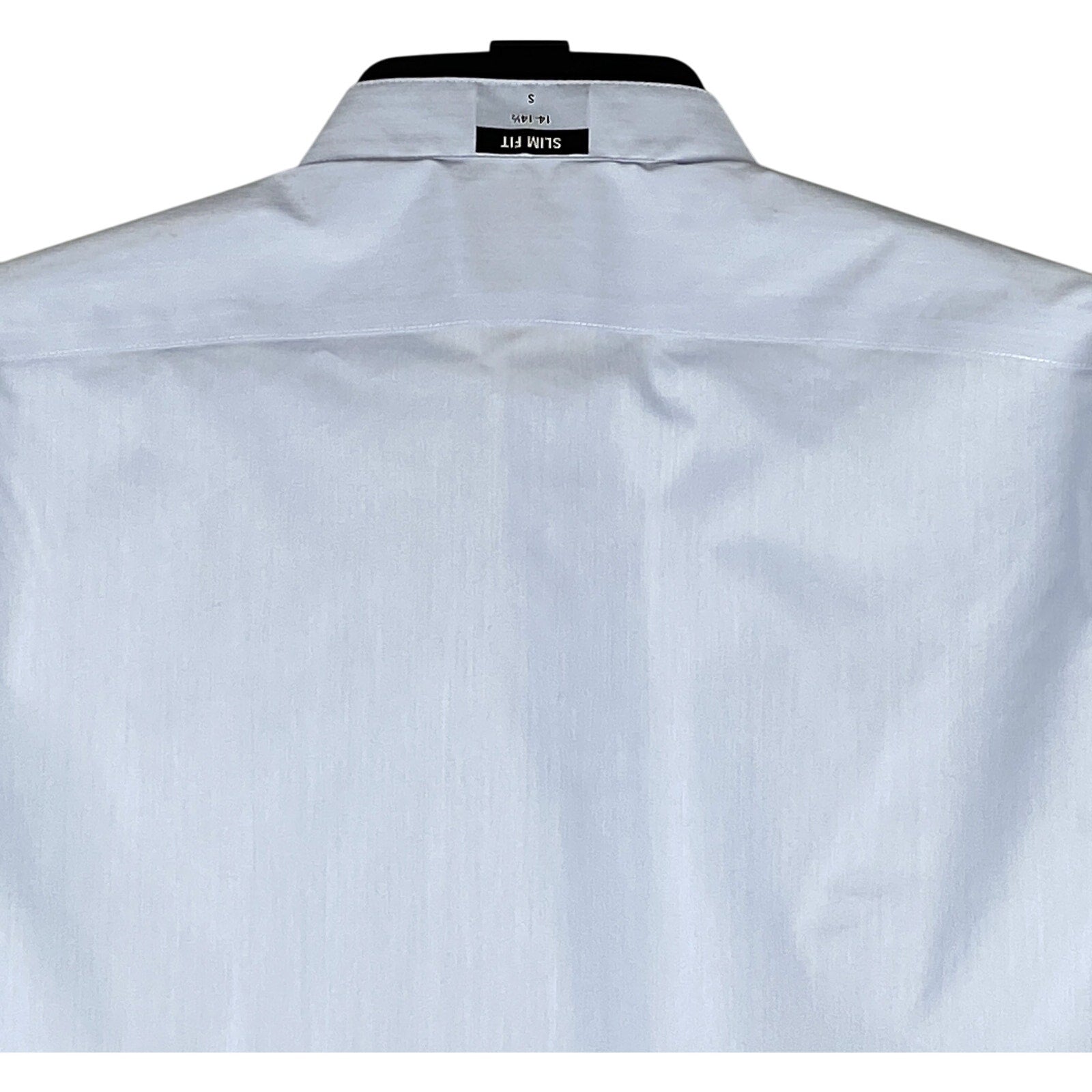 Calvin Klein Shirt Men's Small 14-14.5 Infinite Color Slim Fit Band Collar Blue