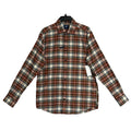 Johnnie-O Knick Performance Men's Medium Flannel Button-Down Shirt Pumpkin