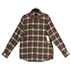 Johnnie-O Knick Performance Men's Medium Flannel Button-Down Shirt Pumpkin