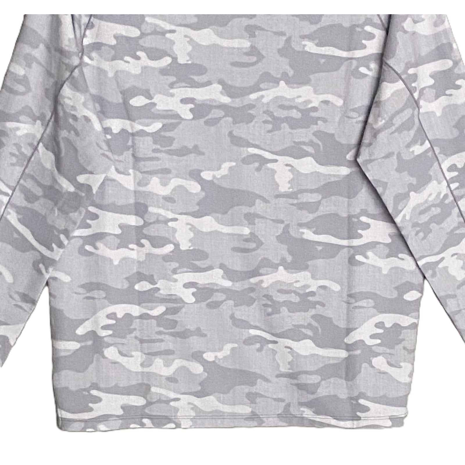 Johnnie-O 1/4 Zip Pullover Men's Small Lightweight Stretch Fabric Gray Camo