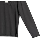 Psycho Bunny Henley T-Shirt Men's XL Long Sleeve Chest Pocket Dark Gray
