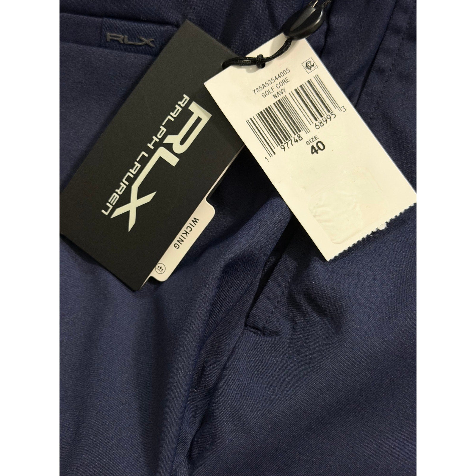 Ralph Lauren RLX Golf Shorts Men's 40W Tailored Fit Woven Navy Blue