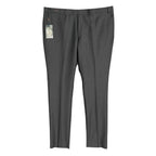 Ted Baker London Joey Pant Men's 42R Wool Dress Pant Solid Gray Raw Hem