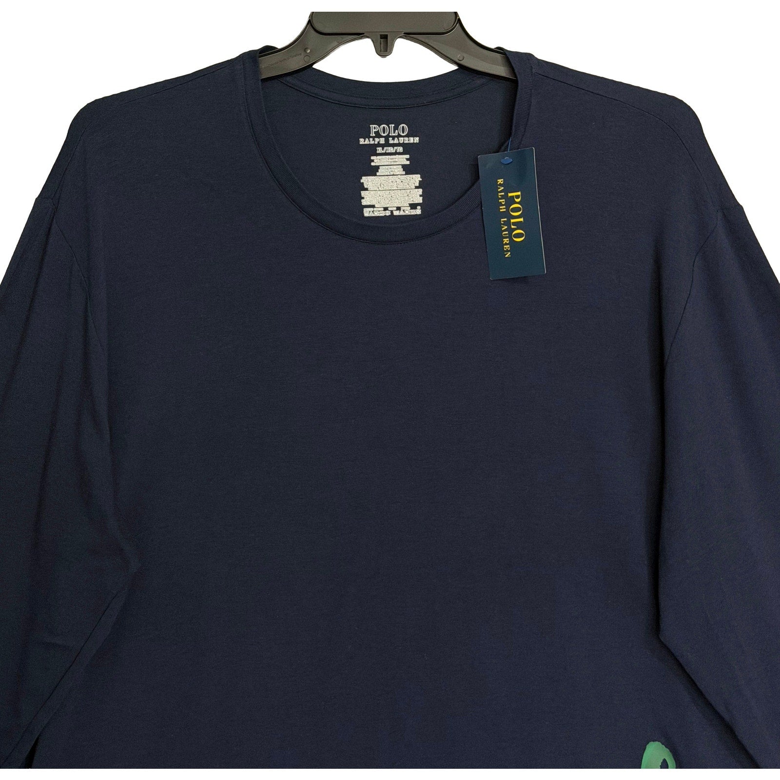 Polo Ralph Lauren T-Shirt Men's XL Crew Neck Long Sleeve Blue