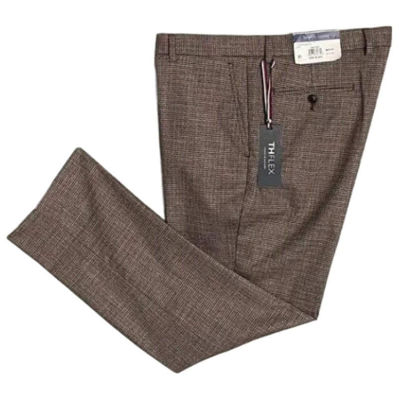 Tommy Hilfiger THFlex Men's 38x30 Dress Pants Tate Stretch Grey/Red