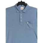 Johnnie-O Polo Shirt Men's XXL Short Sleeve Stretch Fabric Blue Heather