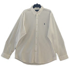 Polo Ralph Lauren Shirt Men's XL White Dress Shirt Long Sleeve Stretch