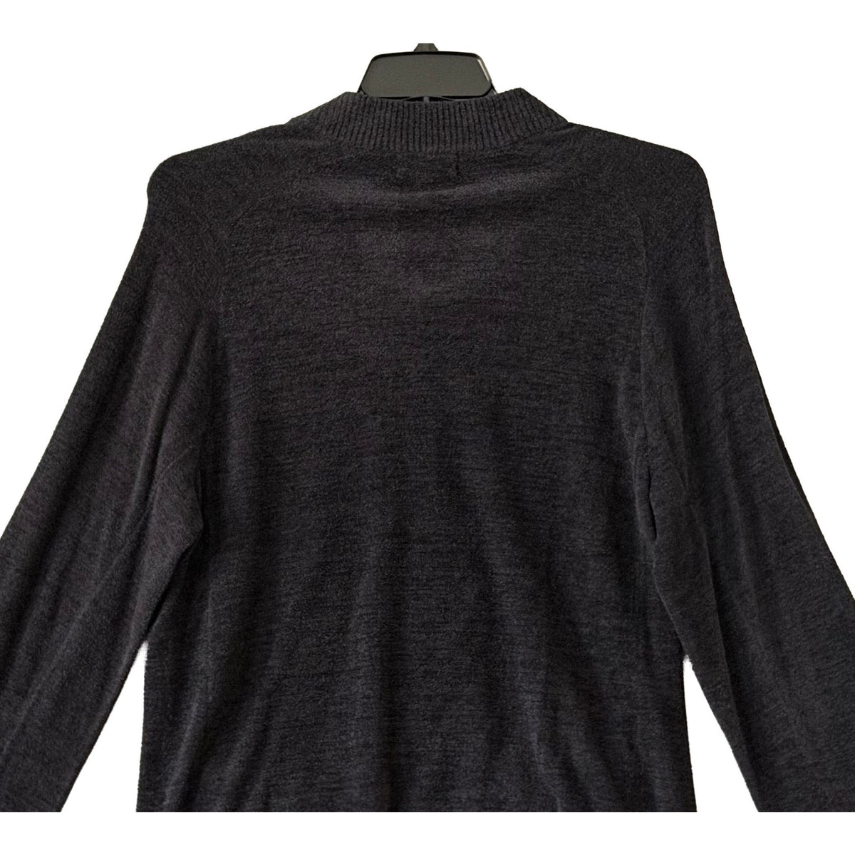 Barefoot Dreams Zip-Front Jacket Men's Large CozyChic Ultra Lite Black