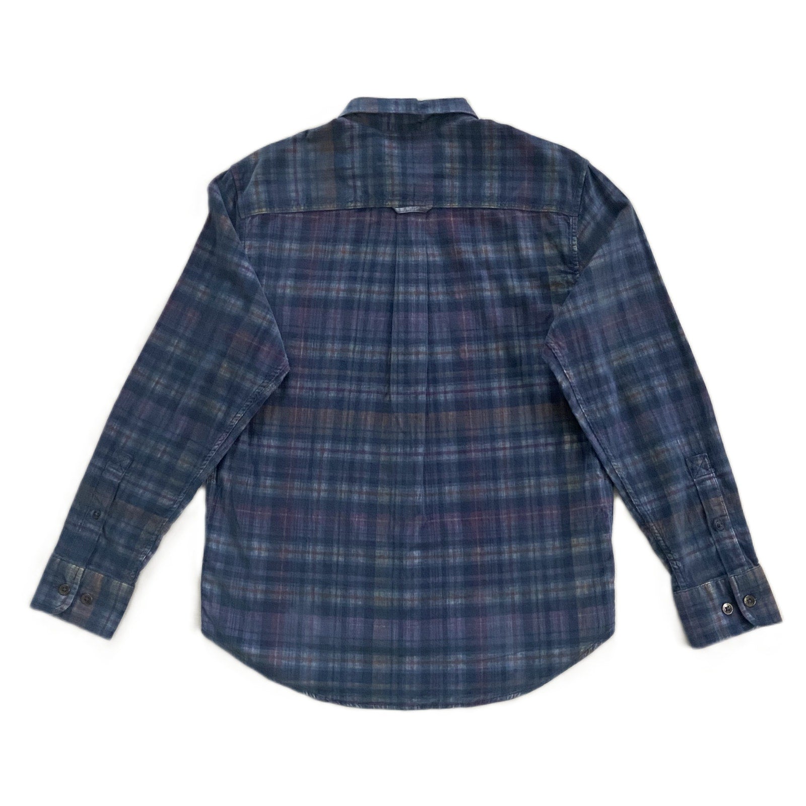 Tommy Bahama Casual Shirt Men's Small Coastline Cord Check Island Navy