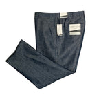Perry Ellis Portfolio Pants Men's 42"x30" Modern Fit Linen Blend Blueprint