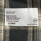 AG Los Angeles Shirt Men's XL Classic Fit Huston Western Charcoal Plaid
