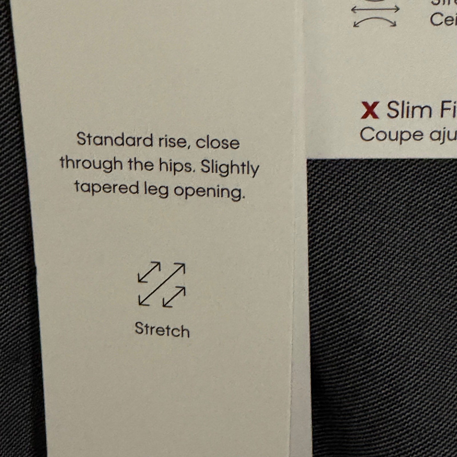 Calvin Klein Dress Pants Men's 34"x34" Slim Fit Stretch Jerome Medium Grey