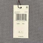 Michael Kors Dress Shirt Men's XXL Button-Down Slim Fit Black/White Geo