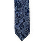Tommy Hilfiger Men's Tie Paisley Pattern Necktie Blue 3" Silk Blend