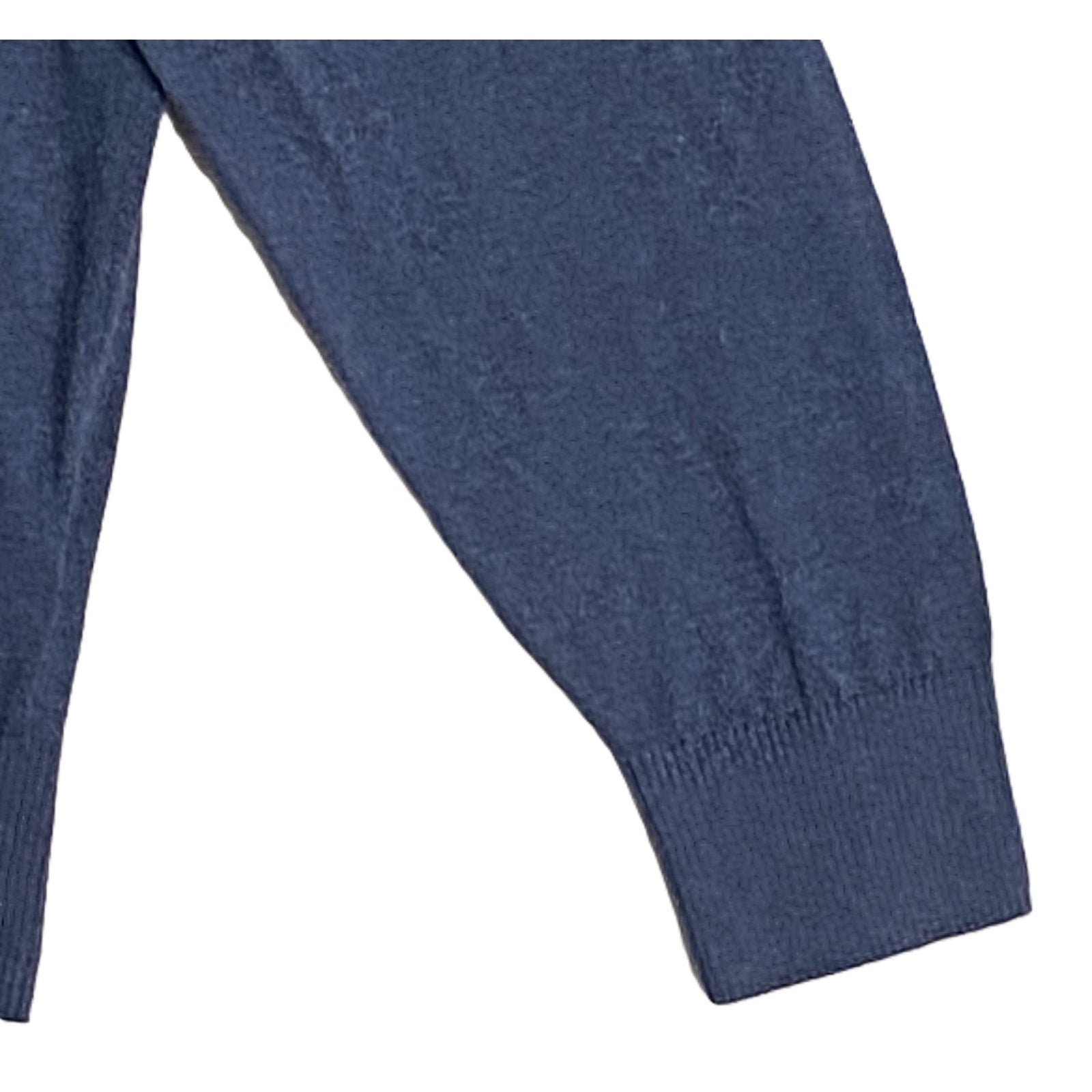 Daniel Cremieux V-Neck Sweater Men's Large Pima Cotton Cashmere Blend Navy