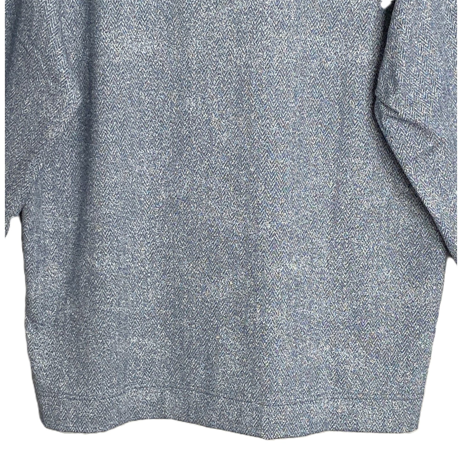 Quieti 1/4 Zip Pullover Men's XXL Mock Neck Stretch Fabric Blue