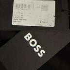 Boss Half-Zip Pullover Men's 2XT Mercerized Cotton Stand Collar Solid Black