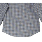 Bugatchi Dress Shirt Men's Small Long Sleeve Button-Up Blue Brown Geo