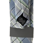 Michael Kors Necktie 3" Green Sutton Plaid Standard Length Silk Blend