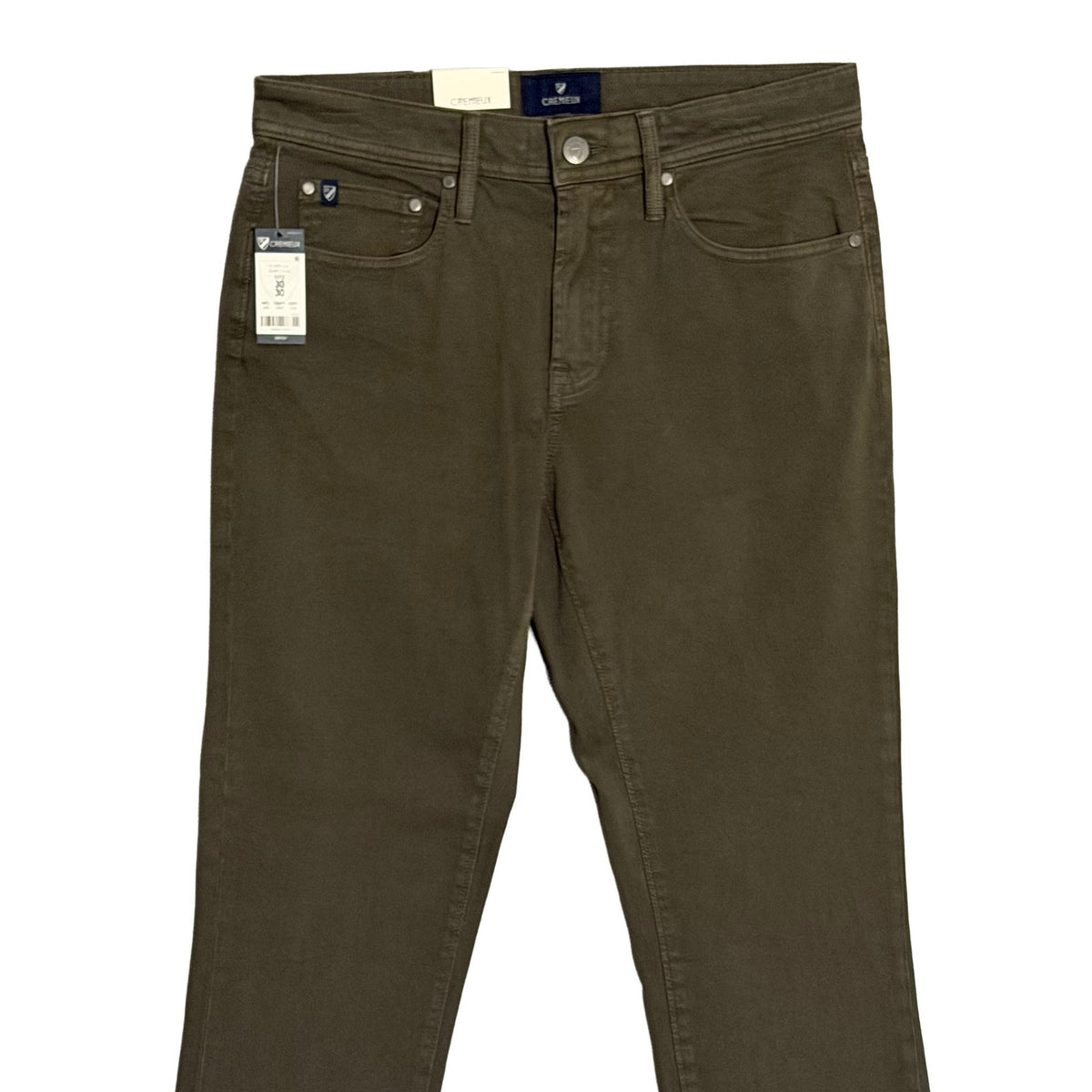 Daniel Cremieux Pant Men's 30"x30" CMX 5-Pocket Pant Sateen Stretch Dark Olive