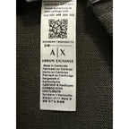 Armani Exchange Sweater Men's Small Crew Neck Lightweight Wool Color-Block