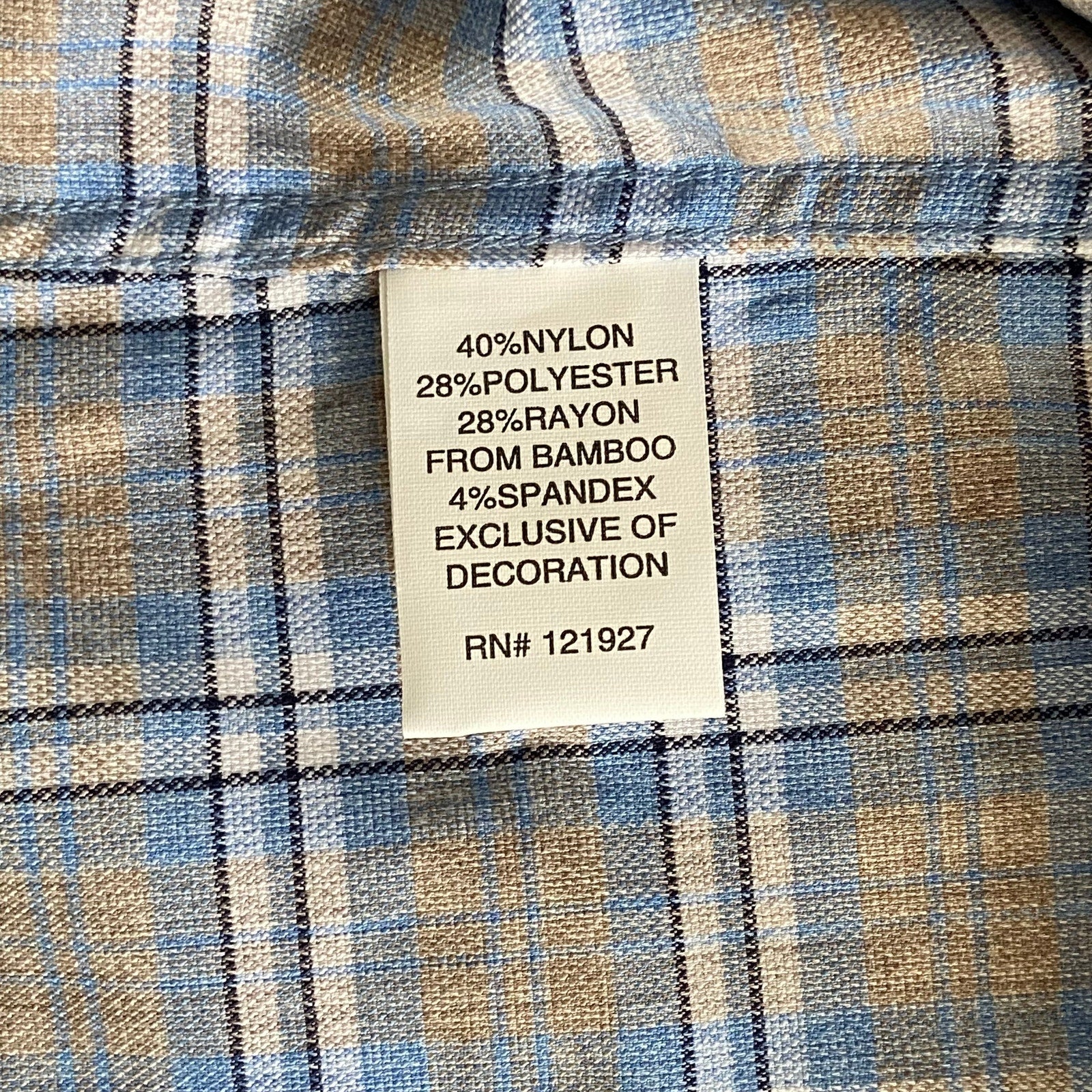 Johnnie-O Shirt Men's Small Long Sleeve Button Down Blue & Gray Plaid