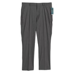 Perry Ellis Portfolio Pants Men's 34x32 Slim Fit Dress Pant Charcoal Gingham
