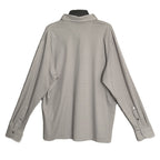 Daniel Cremieux Polo Shirt Men's XL Long Sleeve Pima Cotton Lt Grey Heather