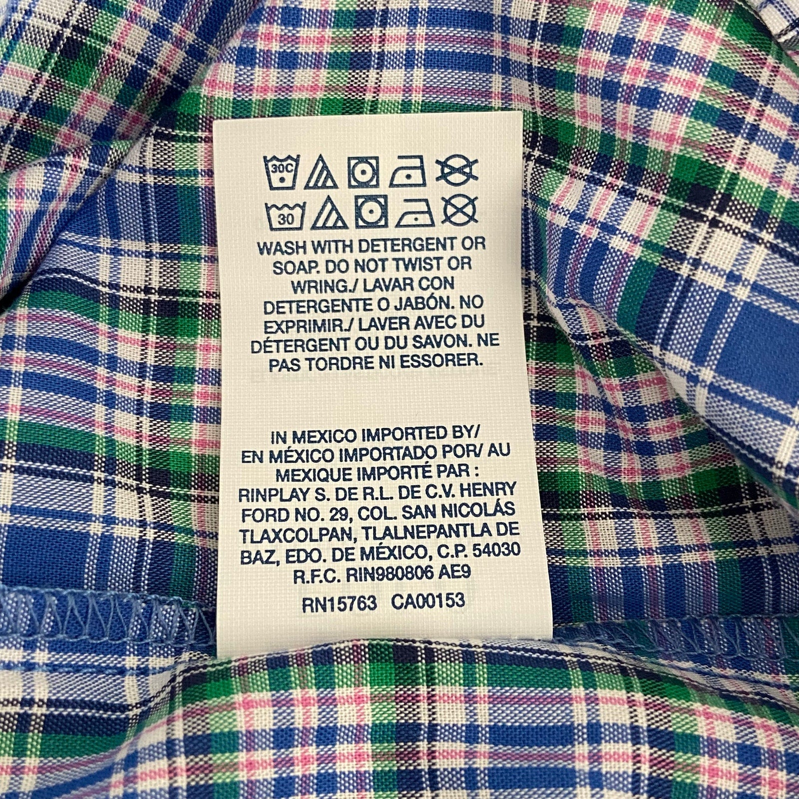 Polo Ralph Lauren Sleepwear Shorts Men's Small Blue Plaid Drawstring Waist