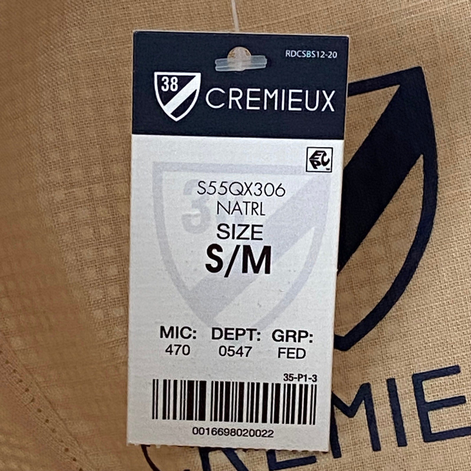 Daniel Cremieux 38 Blue Label Tan Braided Straw Fedora Hat Small/Medium