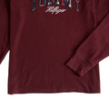 Tommy Hilfiger T-Shirt Men's Small Long Sleeve Waffle-Knit Crew Neck Maroon
