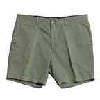 Johnnie-O Shorts Men's 32W Cotton Linen Blend Flat Front Blue Surf