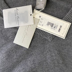 Daniel Cremieux V-Neck Sweater Men's XL Pima Cotton Cashmere Blend Gray