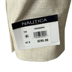 Nautica Sport Coat Men's 42 Short Modern Fit Active Stretch Lt Tan