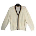 Murano Full-Zip Cardigan Sweater Men's XL "The Murano Show" Retro Look Cream