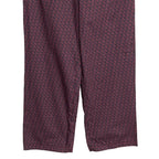 Ted Baker Sleep Pant Men's Small Woven Cotton Drawstring Pockets Red & Black