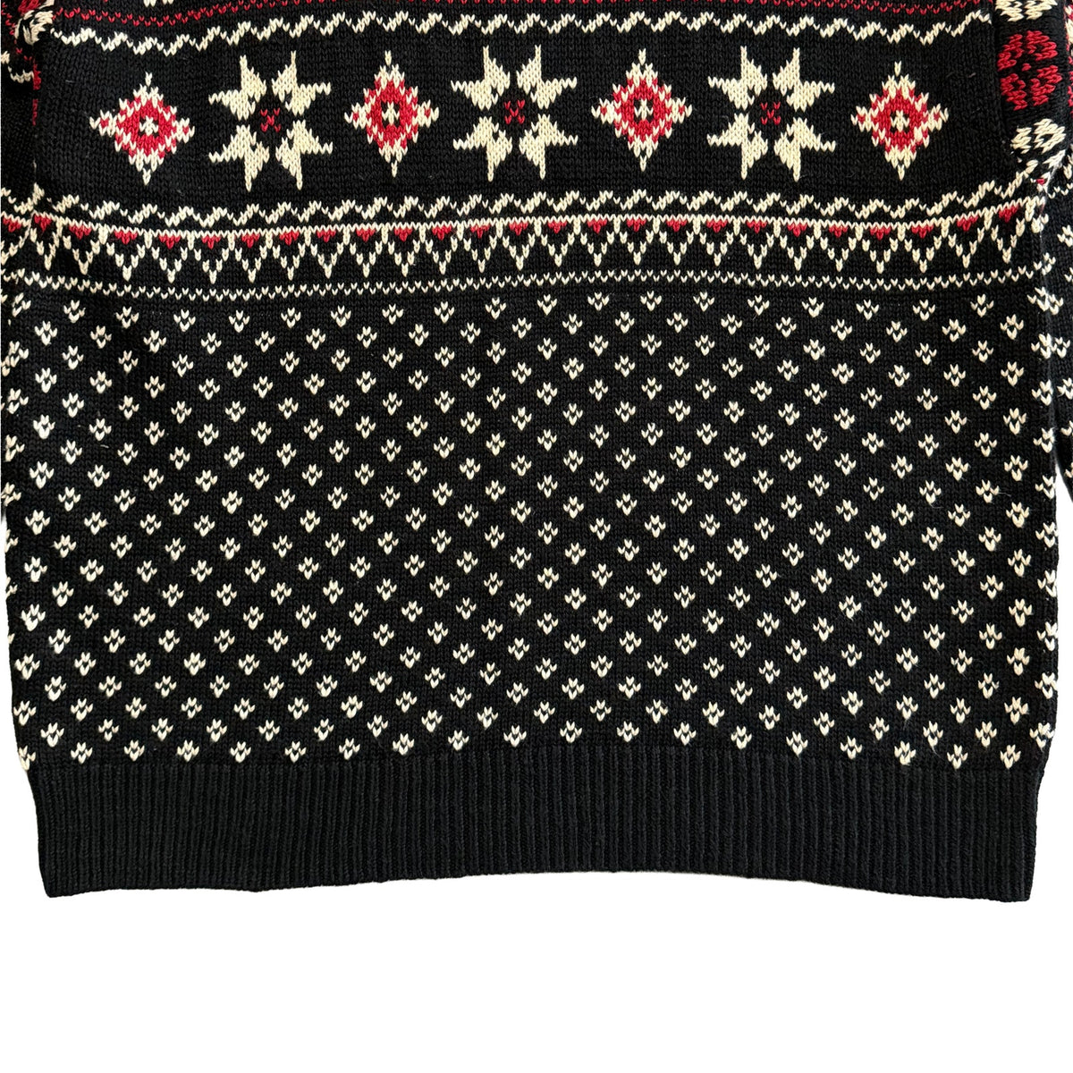 Polo Ralph Lauren Men's XXL Snowflake Cotton Cashmere Sweater Black