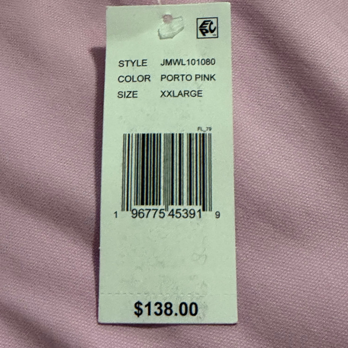 Johnnie-O Men's XXL Travis Everyday Performance Button-Up Shirt Porto Pink