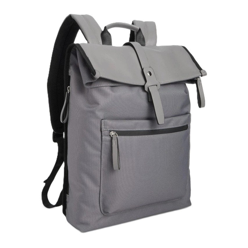 Alfani Men's Rolltop Backpack Strap Closure Adjustable Backstrap Grey NEW